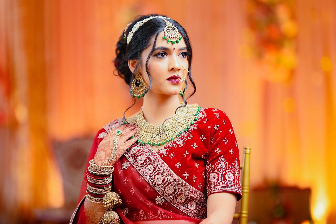Red Bride — Golden Portrait