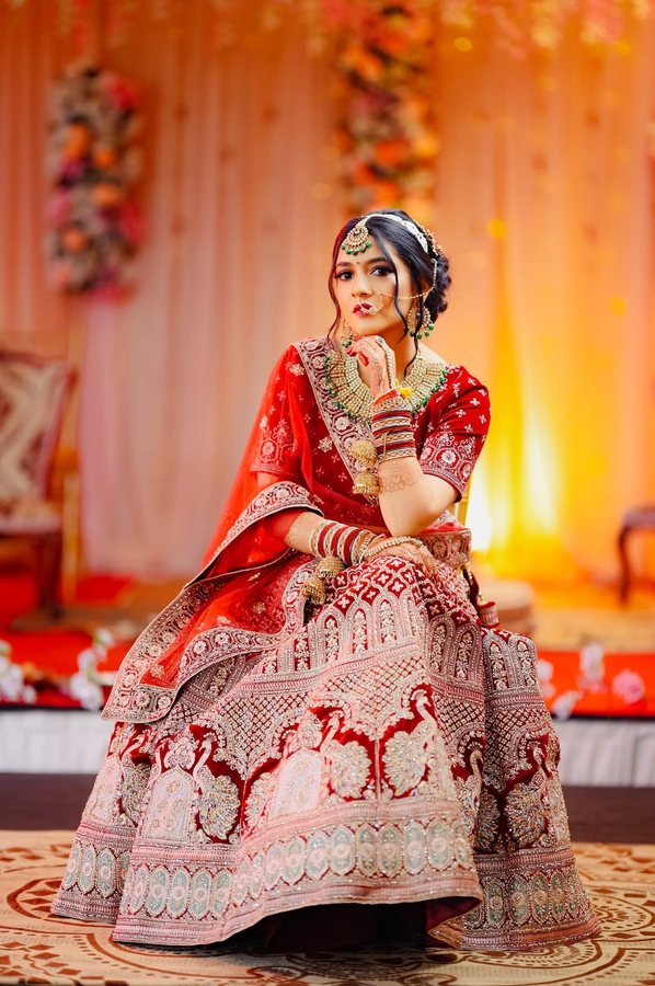 Red Lehenga — Dreamy Look