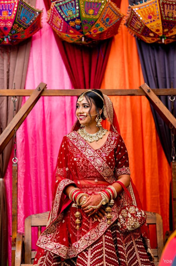 Red Lehenga — Festive Swing